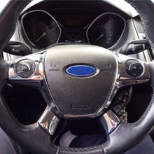 Car styling steering wheel trim cover sticker decoration case For Ford Focus 3 MK3 sedan hatchback (2012-2014)/ KUGA 2013-2015 2024 - buy cheap