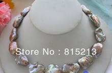 N704 блеск 17 "21-22 мм Лаванда БАРОККО Кеши реборн жемчужное ожерелье % скидка AAA 2024 - купить недорого