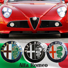 10 шт. 7,4 см ALFA ROMEO Эмблема для автомобиля эмблема наклейка для Mito 147 156 159 166 Giulietta Mito Spider GT аксессуары для стайлинга автомобилей 2024 - купить недорого