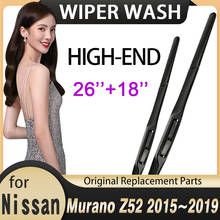 for Nissan Murano Z52 2015~2019 Car Wiper Blades Front Windscreen Windshield Wipers Car Accessories Stickers 2016 2017 2018 2024 - buy cheap