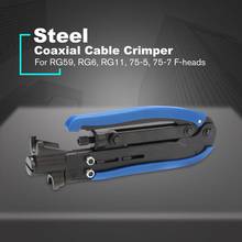 Coaxial Cable Crimper Compression Tool Wire Crimper Plier Crimping Tool For RG59 RG6 RG11 Cable F Coaxial Connectors Cable 2024 - buy cheap