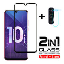 2 в 1 закаленное стекло для Huawei Honor 10i 10 Lite 20i Защита экрана для Honor 10 I 20 Pro Защитное стекло для объектива мобильного телефона 2024 - купить недорого