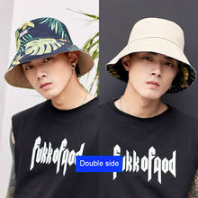 Large Size Summer Fisherman Hat Reversible Cartoon Bucket Hats For Men Street Hip Hop Panama Beach Cap Hawaii Style Fishing Hat 2024 - buy cheap