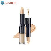 THE SAEM Cover Perfection Ideal Concealer Duo 4.2g+4.5g Korean Double-headed Concealer Stick Lasting Brighten Invisible Pores 2024 - buy cheap