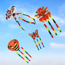 Змеиный змей-бабочка с 30 метровой линией воздушных змеи для детей, летающие воздушные змеи в форме птиц, Windsock, уличные игрушки, садовая ткань, игрушки для детей, подарок 2024 - купить недорого