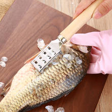 Ralladores de raspado de escamas de pescado, accesorio de cocina de acero inoxidable japonés, limpieza rápida de pescado, pelador, pinzas de hueso de pescado 2024 - compra barato