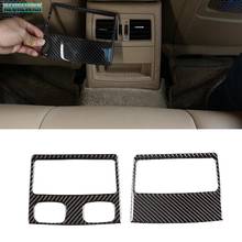 Rear Air Conditioning Vent Decorative Frame Air Outlet Trim Strip Stickers Car-styling Carbon Fiber for BMW 3 Series E90 E91 E92 2024 - buy cheap
