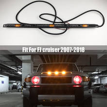 Car Front Grille Yellow LED Light Cover light For Toyota FJ Cruiser 2008 2018 Lamp Diy Car accessories 2024 - buy cheap