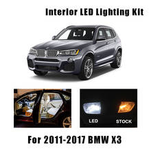 Kit de 9 bombillas blancas Canbus LED para Interior, lámpara de espejo de cortesía, sin Error, para BMW X3, 2011, 2012, 2013, 2014, 2015, 2016, 2017 2024 - compra barato