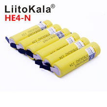 LiitoKala HE4 2500mAh литий-ионный аккумулятор 18650 3,7 V power перезаряжаемые батареи Макс 20A, 35A разрядка + никелевый лист 2024 - купить недорого