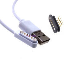 1Sets Magnetic Usb Charging Cable Male Female Pogo Pin Connector Power Charge Solution 4 Pin 2.5MM Magnets Contact Pad PCB Solde 2024 - buy cheap