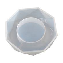 DIY Crystal эпоксидная смола, форма круглая/квадратная/ромбовидная/многоугольная пепельница силиконовая форма N0HE 2024 - купить недорого