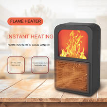 3D Fire Fan Heater Portable Electric Heater Desktop Heating Warm Air Fan Home Office Room Heaters Handy Air Heater Warmer Fan 2024 - buy cheap