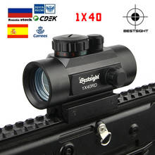 BESTSIGHT1x40 2x40 3x44  Rifle scope Red Green Dot Sight Illuminated Rangefinder Hunting Hunting Scope 11mm & 20mm Weaver Rail 2024 - buy cheap