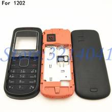 For Nokia 1202 New Full Housing Case Cover Front Frame With Key Board Display Glass+Middle Frame+Back Cover With Logo 2024 - buy cheap