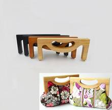 5 sets 25X11 cm handmade diy bag accessories women sewing purse frame solid wood material obag handbag parts wallet handle 2024 - buy cheap