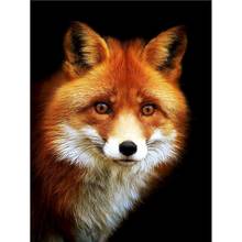 Gatyztory 60x75cm Frame Fox DIY Painting By Numbers Handpainted Animal Oil Painting Modern Home Art Canvas Colouring 2024 - buy cheap