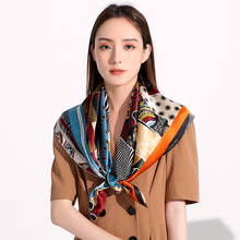 Lenço feminino quadrado de seda 100%, cachecol quadrado de seda pura hangzhou pura presente para natal 2024 - compre barato