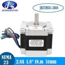 Nema 23 Stepper Motor 57HS51 1.8deg 57x51mm 2.8A 1N.m D=6.35mm for 3D printer for CNC engraving milling machine 2024 - buy cheap