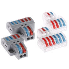 1pcs Universal Wire Connector Mini Fast Wiring Electrical Cable Conector Push-in Conductor Terminal Block PCT-222 SPL-62 SPL-42 2024 - buy cheap