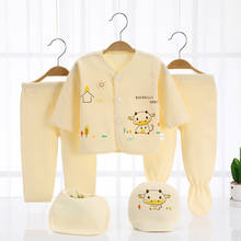Bekamille Newborn Baby Set ( 5pcs/set) Clothes Infant Girl Boy Shirt and Pant Bib Hat Suit More 20 Styles 2024 - buy cheap