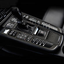 Carbon Fiber For porsche macan Car Styling Interior Console Gear Shift  panel Cover Trim Decoration strip sticker Accessories 2024 - buy cheap