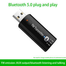 Портативный 3,5 мм AUX MP3 Автомагнитола выход приемник стерео мини беспроводной Bluetooth 5,0 USB передатчик приемник адаптер 2024 - купить недорого