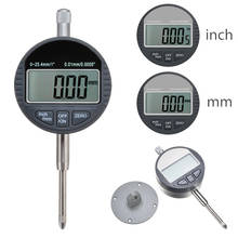 Novo indicador digital dial gauge 0.01mm/0.005 "display 1.5v ferramenta de medição eletrônica 0-12.7mm/0.5" 0-25.4mm/1" 2024 - compre barato