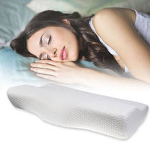Orthopedic Neck Pillow Memory Foam Sleeping Pillow Slow Rebound Butterfly Shaped Reduce Neck Pain Cervical Vertebra Protection 2024 - buy cheap