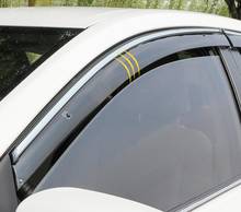 Door Side Window Visors Wind Deflector Sun Rain Guards Stainless Trim Shield 4PCS For Hyundai Elantra 2011 2012 2013 2014 2015 2024 - buy cheap