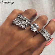 choucong Luxury Engagement Wedding Band Rings for women men AAAAA cz 925 Sterling Silver Bijou Statement ring Party Jewelry 2024 - buy cheap