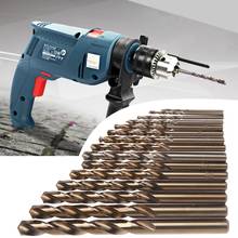 15Pcs High Speed Steel M35 HSS Cobalt Twist Drill Bit Set 1.5-10mm Power Tools 2024 - buy cheap
