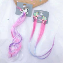 Horquillas de unicornio con dibujos animados para niña y niño, accesorios para el cabello, sombreros de vestir, pinzas para el pelo trenzadas de princesa, regalo para niños 2024 - compra barato