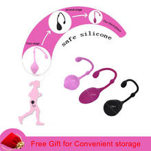 Safe Silicone Smart Kegel Ball Erotic Sex Toy for Women Vagina Tighten Exercise Machine Ben Wa Ball Vibrator Vaginal Geisha Ball 2024 - buy cheap