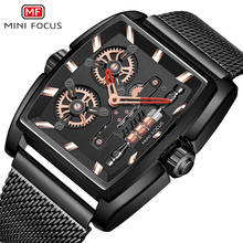 MINI FOCUS-reloj de cuarzo giratorio para hombre, cronógrafo de lujo, diseño creativo, de acero completo 2024 - compra barato