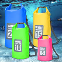 Bolsa impermeable para natación, saco seco de almacenamiento para aventura al aire libre, Camping, Canyoneering, navegación y surf, paquete oceánico de 5L/15L/30L 2024 - compra barato