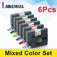 Ленты Labelwell 5/6PK 12 мм, совместимые с 231 631 FA3 MQ531 MQP35 B31, многоцветные ленты для принтера, совместимые с этикеток 2024 - купить недорого