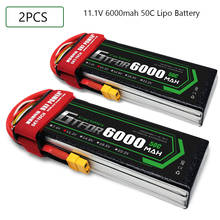 GTFDR-batería Lipo 3S 11,1 V 6000mah 50C-100C 3S XT60 T Deans XT90 EC5 para Dron FPV, avión, coche, camión, barco, piezas de RC 2024 - compra barato