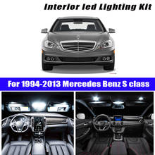 Kit de bombillas de lectura de mapa de cúpula Interior, luz LED blanca perfecta sin errores 100% para Mercedes Benz Clase S W140 W220 W221 1994-2013 2024 - compra barato