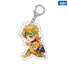 Anime JoJos Bizarre Adventure Acrylic Keychain Cartoon Jotaro Kujo Figure Keyring Gifts Key Holder Pendant Key Chain 2024 - buy cheap