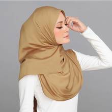 Pañuelo de seda satinada para mujer, Hijab musulmán de Malasia, chal islámico, turbante cuadrado, 110x110cm 2024 - compra barato
