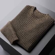 Minglu Keep Warm Male Sweater High Quality Round Collar Autumn Winter Imitation Wool Man Sweater Fashion Slim Fit Mens Sweaters 2024 - buy cheap