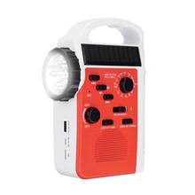 Hot AM/FM Bluetooth Solar Hand Crank Dynamo Outdoor Radio With Speaker Emergency Receiver Mobile Power Supply Flashlight 2024 - buy cheap