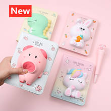 3D Cartoon Notebook 127x75mm Cute Decompression Notebook Reduced Pressure Journal Diary Notepad School Office Stationery Supply 2024 - buy cheap