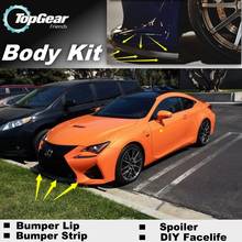 Bumper Lip Deflector Lips For Lexus RC F 350 300h 2014~Onwork Front Spoiler Skirt For Fans Car Tuning Veiw / Body Kit / Strip 2024 - buy cheap