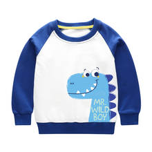 Kids Hoodies Sweatshirts Long-Sleeve Baby-Boys-Girls Cotton Fashion Children Print Cartoon Dinosaur Autumn Spring Clothing Tops 2024 - buy cheap