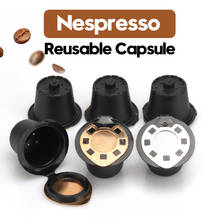 Фильтры для кофе Nespresso из нержавеющей стали, многоразовые капсулы для кофе, капсулы, капсулы, капельки, чашки, серебристые и золотистые 2024 - купить недорого