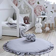 Infant Toy Baby Floor Play Mat Foldable Kids Crawling Blanket Pad Round Carpet Rug Toys Cotton Children Room Decor Photo Props 2024 - buy cheap