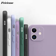 Новый жидкий силиконовый мягкий чехол для iPhone X XR XS Max 11 Pro 7 8 6 6s Plus SE 2 2020 чехол для телефона 2024 - купить недорого