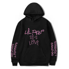 Толстовка Lil Peep Мужская в стиле рэп, свитшот от Lilpeep в стиле хип-хоп, уличная одежда в стиле Харадзюку, пуловеры большого размера, Повседневная Уличная одежда 2024 - купить недорого